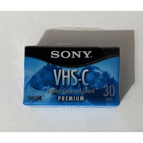 Sony VHS-C 30 min Premium Grade Camcorder Cassette Tape TC-30VHGL ~ NEW - Picture 1 of 2